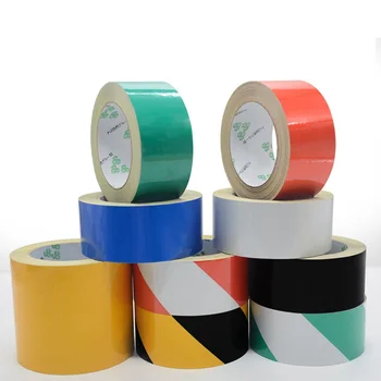 

1 Roll of Reflective Tape Reflective Warning Tape Zebra Crossing Traffic Marking Cord Reflective Positioning Tape 23 Meters