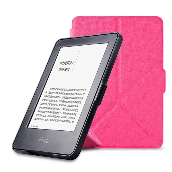 Чехол-книжка для Amazon Kindle Paperwhite 1 2 3 оригами с магнитной подставкой pu кожаный чехол