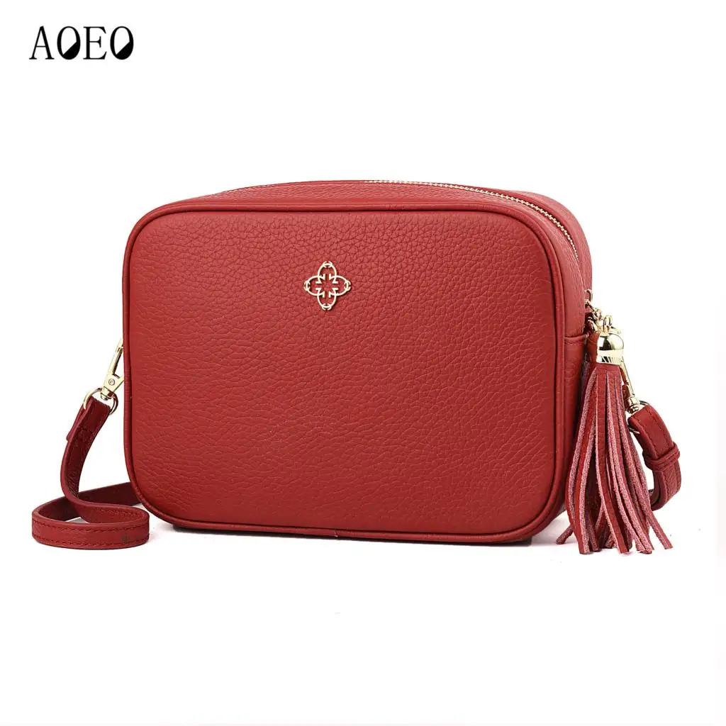 AOEO Ladies Crossbody Bag Luxury Handbags Women Shoulder Bags Designer Genuine Leather Big Calfskin Messenger Bag Female Girls AOEO Ladies Crossbody Bag Luxury Handbags Women Shoulder Bags Designer Genuine Leather Big Calfskin Messenger Bag Female Girls