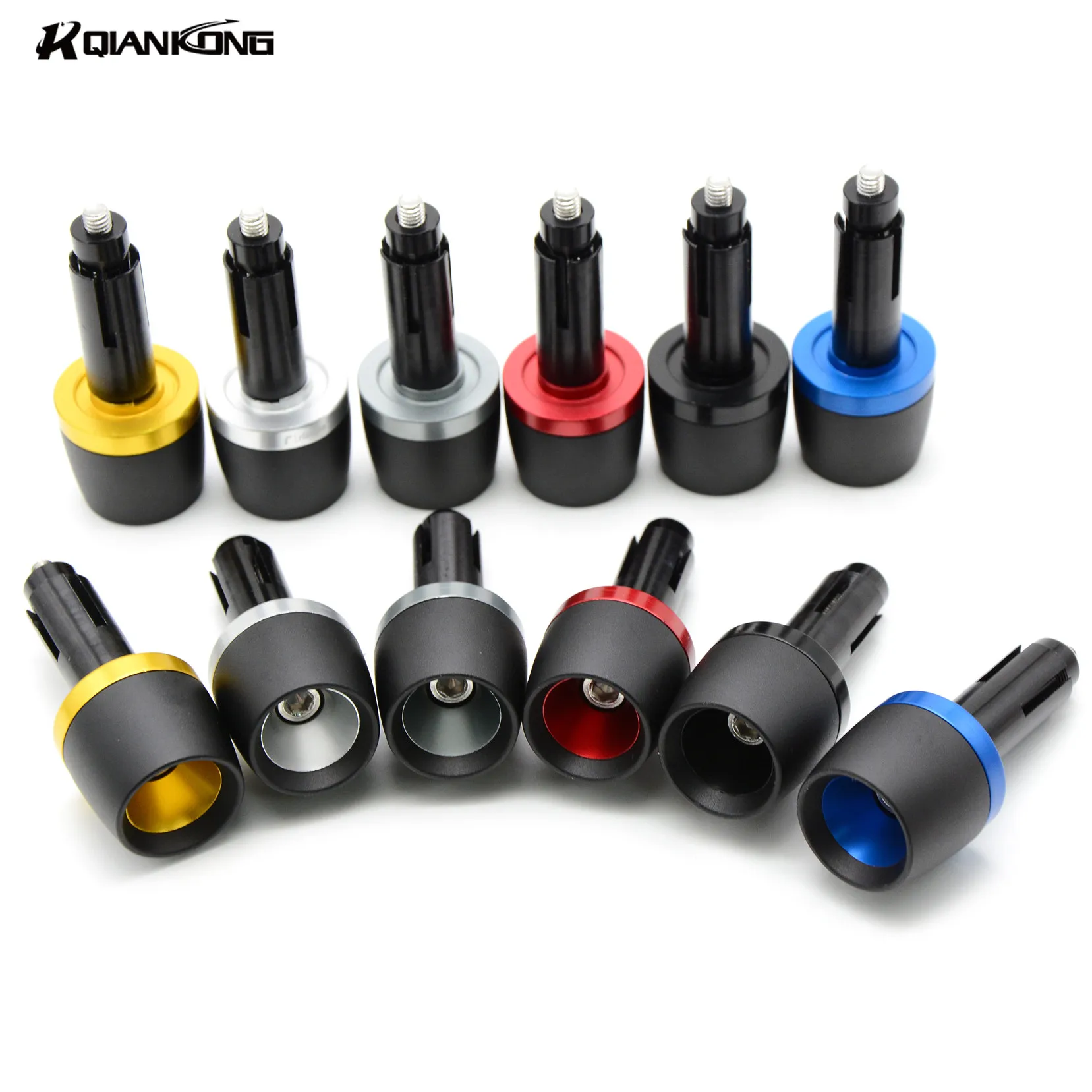 CNC 7/8" 22mm Universal Motorcycle Handle bar Grips Ends Hand Bar Ends For For KAWASAKI Z300 2013 2014 2015 2016 Z800 Z2100 2009