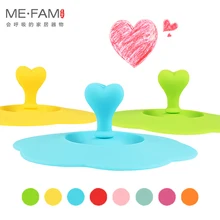 Симпатичная силиконовая крышка для чашки в форме сердца с ручкой в форме цветка, крышка для чашки с защитой от пыли, крышка Copa, стеклянная керамическая пластиковая кружка для чая, крышка Taza