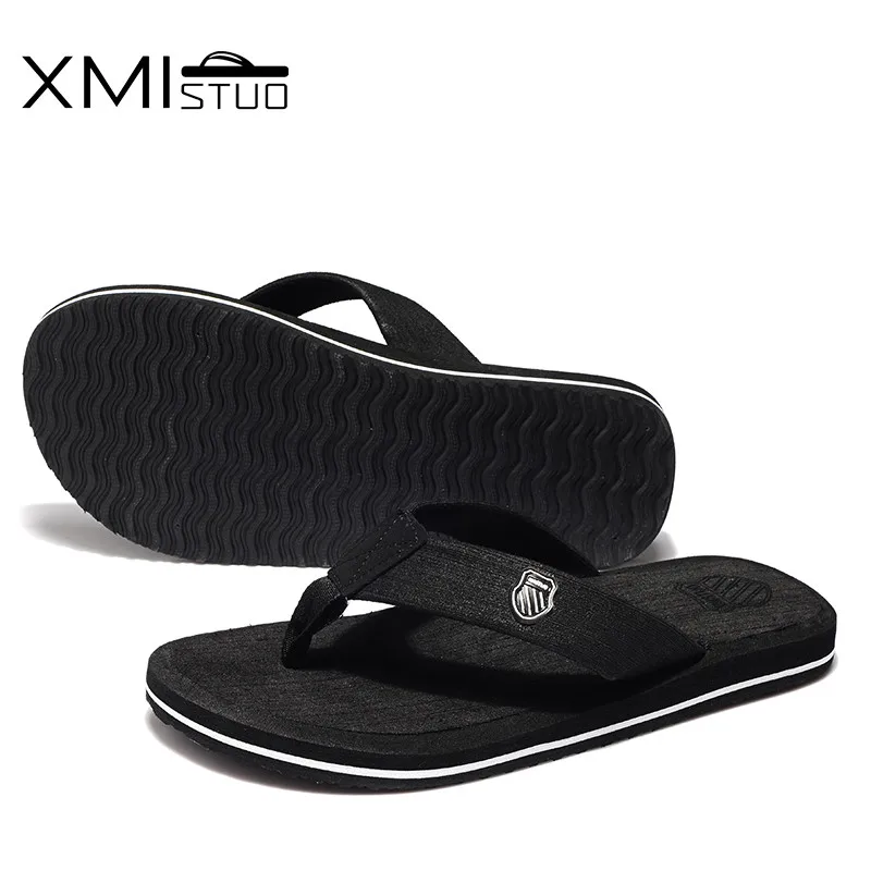 XMISTUO/Мужская обувь большого размера; классные мужские вьетнамки; свободные мужские пляжные шлепанцы; резиновые шлепанцы; мужские сандалии для улицы