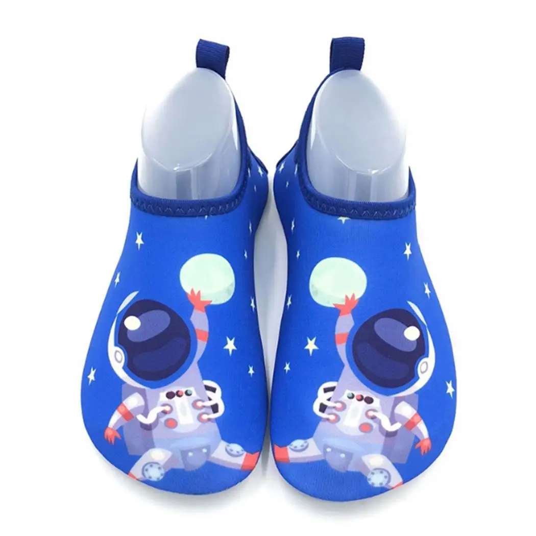 

Children Swimming Shoes Quick-drying Comfortable Water Beach Flat Slip-on TPR, EVA Casual Shoes Swim, Print