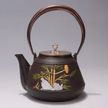 1.2L BPA ручная работа yixing самовар чугунный чайник стеклянный керамический эмалированный чайник из глины эмалированный чайник Пуэр зеленый чай