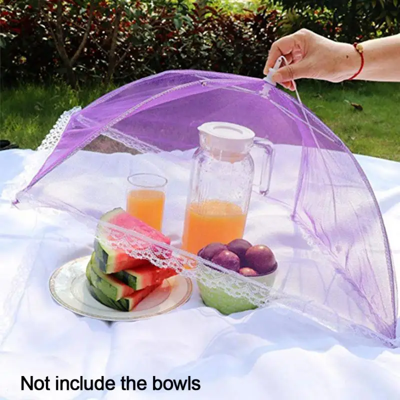 Food Covers 6pcs Large Pop Up Mesh Screen Protect Food Cover Tent Dome