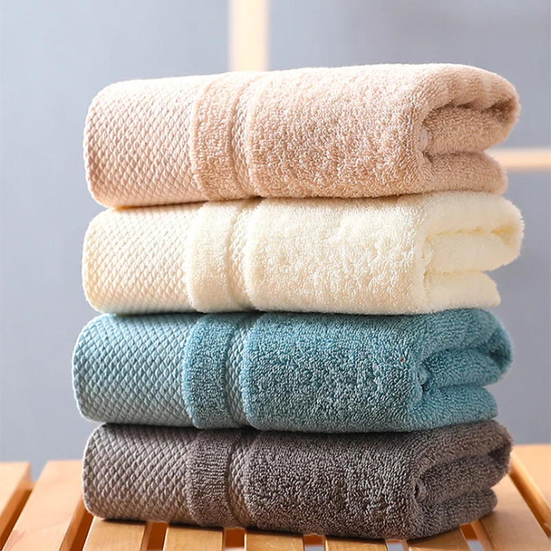 

Pure cotton face towel with plain color thick soft absorbent towel