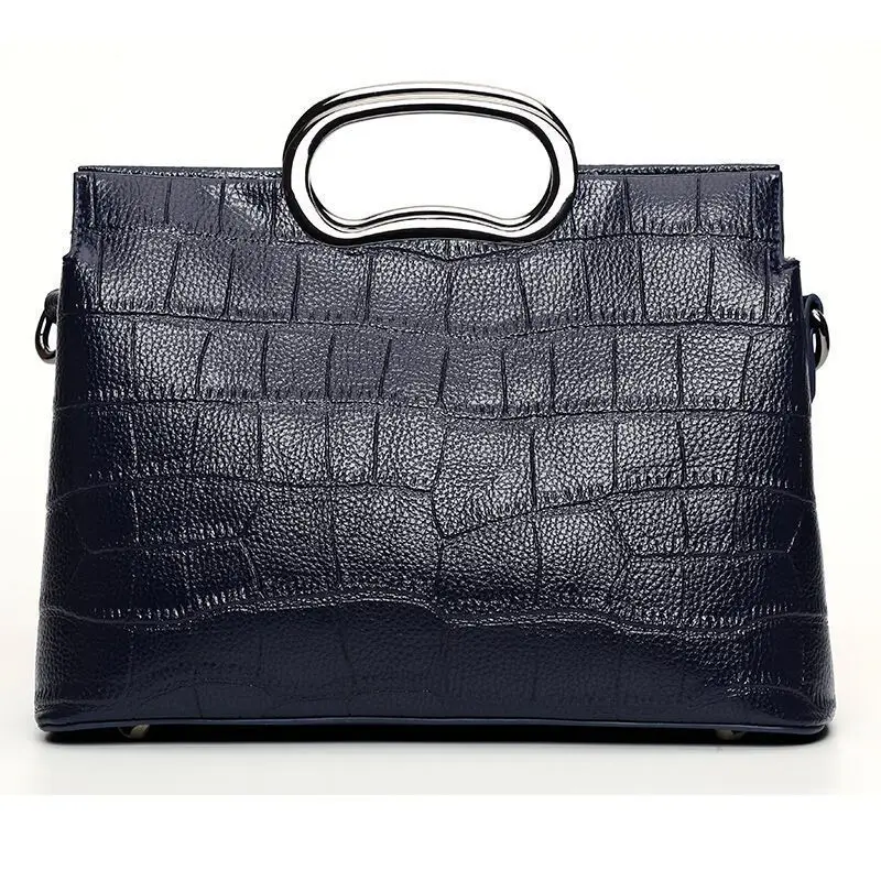 

LOEIL Women's bag shoulder portable slung PU crocodile pattern shoulder Messenger bag handbag lady