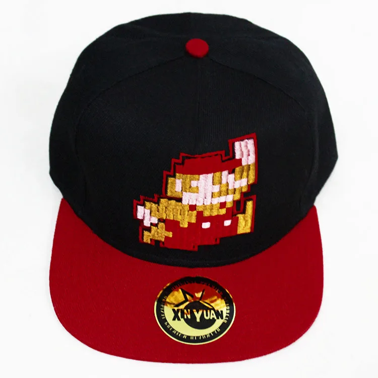 ; Женская бейсбольная Кепка с вышивкой Марио; Повседневная шляпа в стиле хип-хоп на плоской подошве для костюмированной вечеринки; уличная шляпа от солнца для путешествий - Цвет: picture color