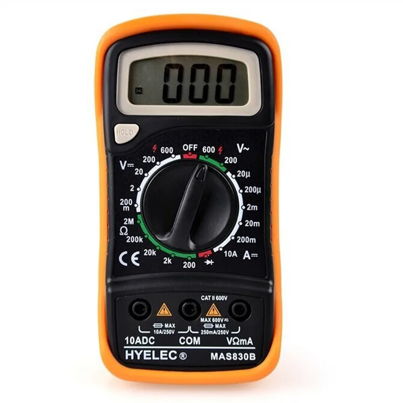 MAS830B Multifunction Mini 3 1/2 Digital Multimeter LCD display of 15mm