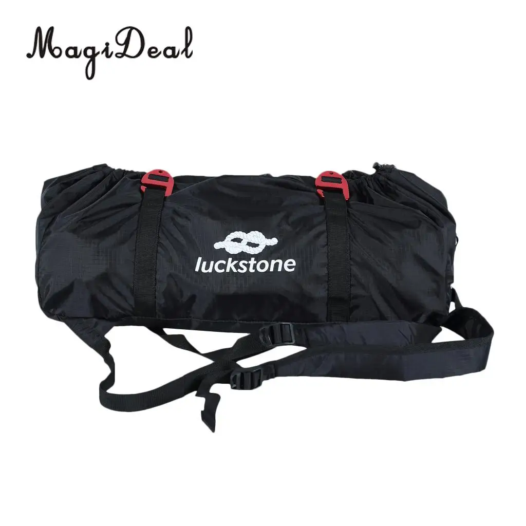 MagiDeal Folding Rock Climbing Arborist Caving Rigging Rescue Rope Cord Carry Bag Gear Backpack Ground Sheet + Safety Helmet
