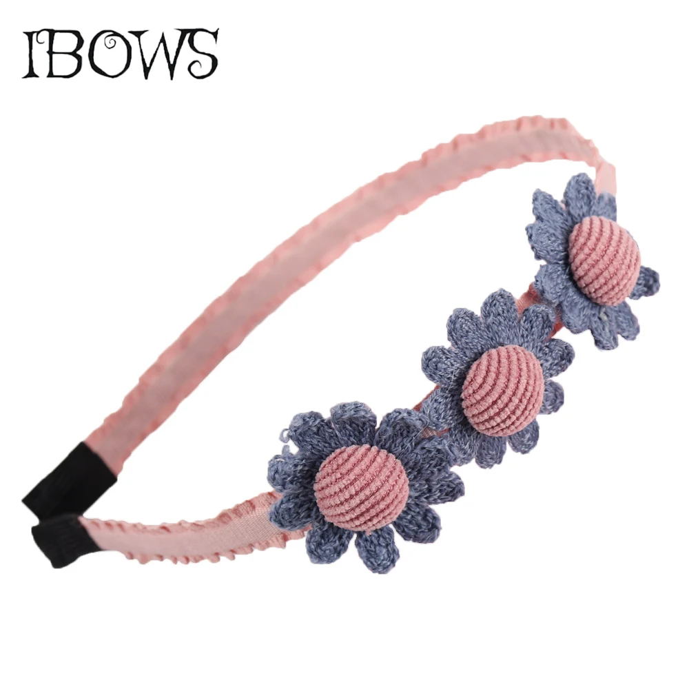 

Cute Girls Hair band Chic Flower Floral Bow headband Ribbon Covered Photography Style Hair hoop Handmade Kids Hair Accessories