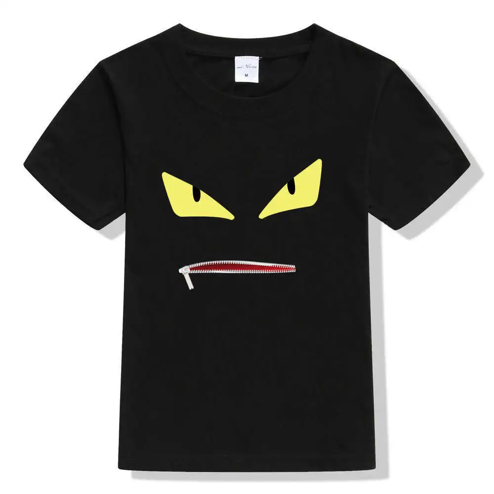 

Summer Baby Boys Girls T Shirt Cartoon Print demon Short Sleeve Cotton Tops Tees T Shirt For Kids Children Clothes