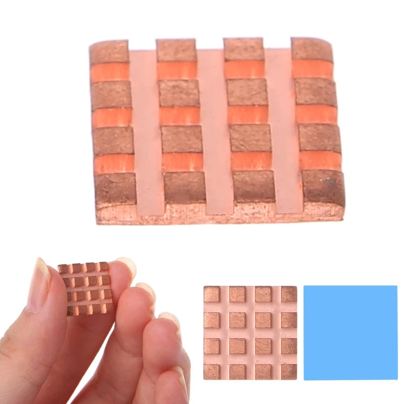 

Copper Piece Cooler For VGA GPU DDR DDR2 DDR3 Memory RAM IC Chipset With Sticker