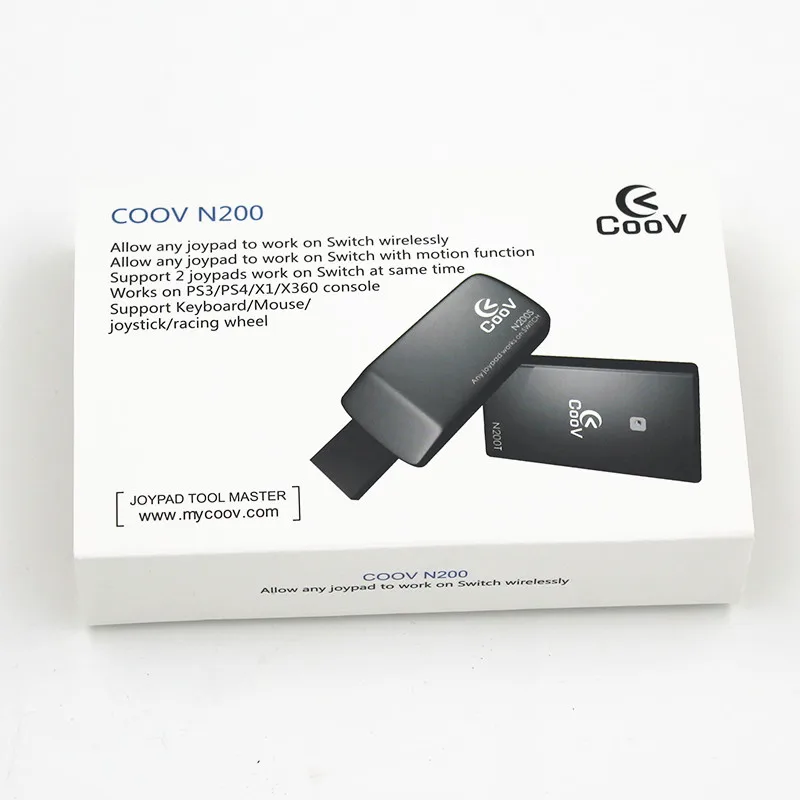 

Coov N200 USB Wireless Controller Converter Adapter for PS3/PS4/XboxOne/Xbox360 GamePad Joystick to Nintend Switch Motion Sensor
