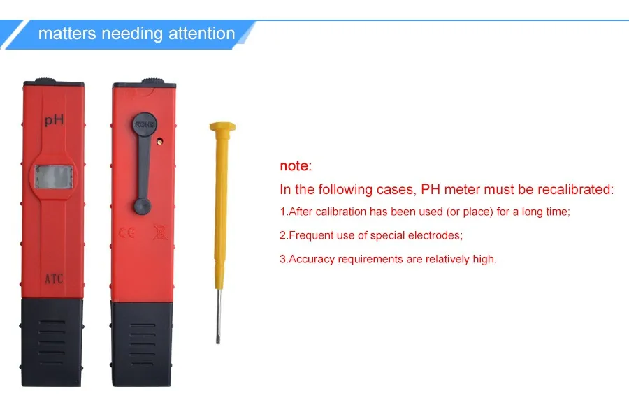 Yieryi прибор для измерения pH для аквариума с высокой точностью температурная компенсация ATC Портативный рН-метр с подсветкой PH тестер 0-14PH