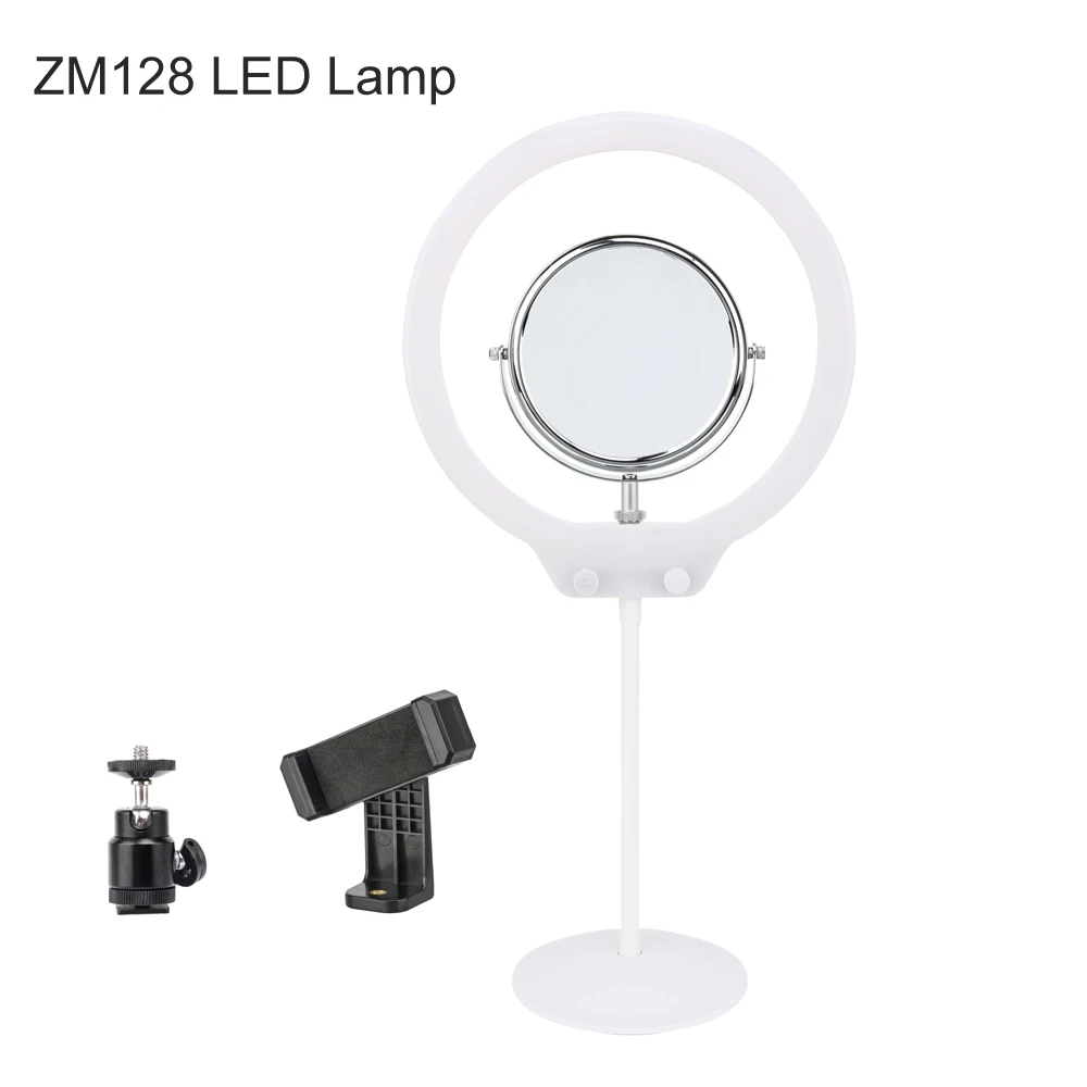 

ZOMEI ZM128 LED Ring Light Beauty Lamp Lighting 3200K-5500K Camera Studio Phone Photo Video Light For Video Recording (White)