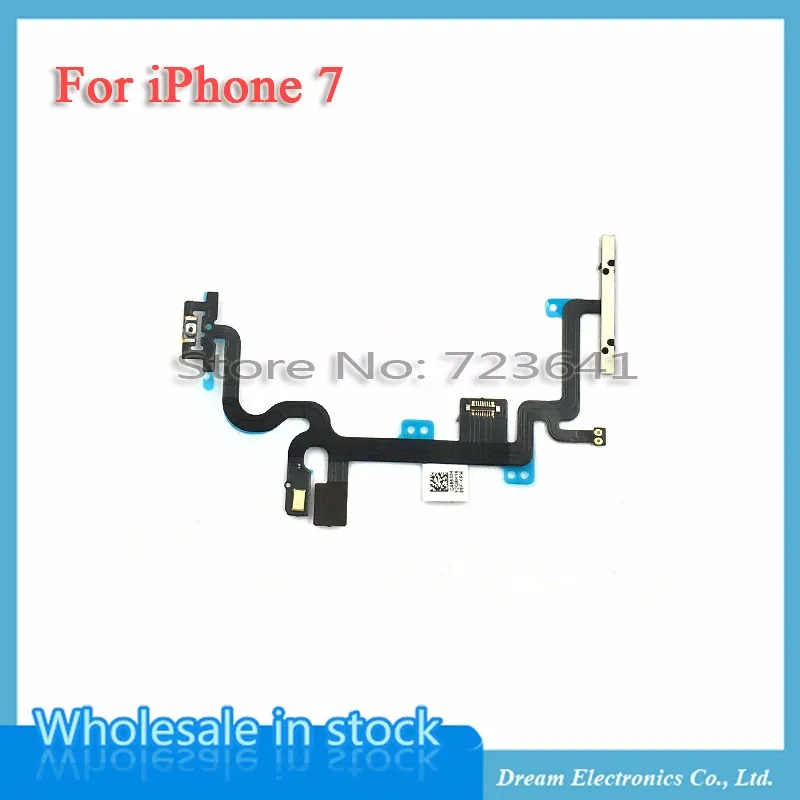 imágenes para 10 unids/lote Power ON/OFF Interruptor de Control de cable de la Flexión para el iphone 7 7G 4.7 Botón de Volumen de Repuesto Flex reparación de Piezas de envío gratis imágenes para 10 unids/lote Power ON/OFF Interruptor de Control de cable de la Flexión para el iphone 7 7G 4.7 Botón de Volumen de Repuesto Flex reparación de Piezas de envío gratis