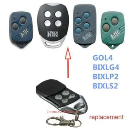 

FOR DITEC GOL4,BIXLP2,BIXLS2,BIXLG4 Rolling code 433mhz + 1pcs Wall Mount