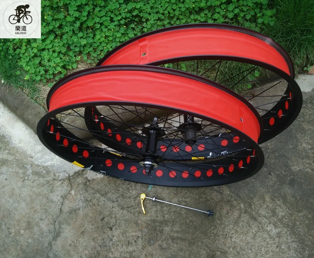 Best Kalosse  Beach Bicycle wheels  20 inch   Children bike wheel  20*4.0 tires  36 holes Beach bicycle   fat bike  8/9/10S cassette 24
