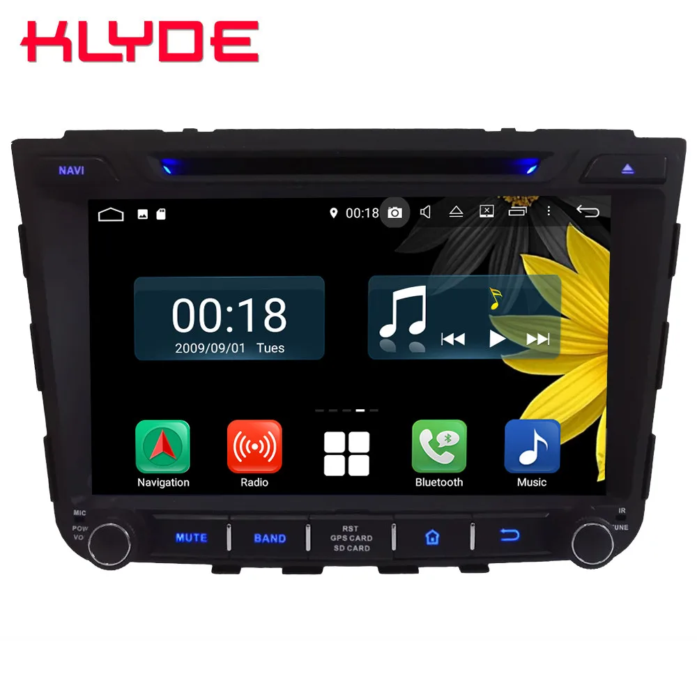 Sale 8" Octa Core 4G WIFI Android 8.1 4GB RAM 64GB ROM Car DVD Player Radio GPS Glonass Navigation For Hyundai IX25 Creta 2014-2017 0