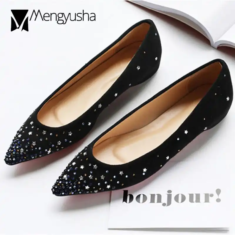 studded mule flats