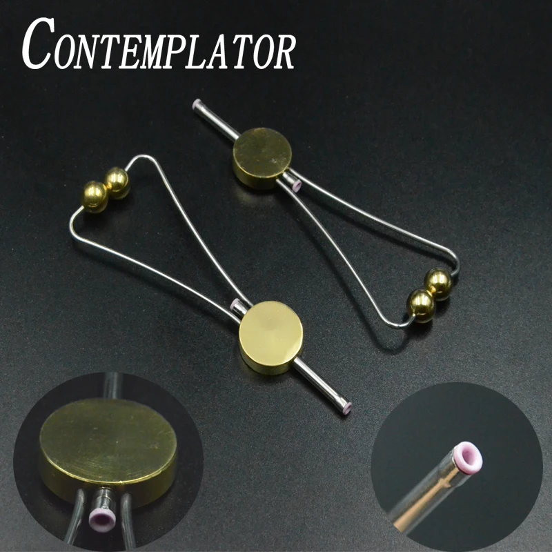 1pc doctor disc bobbin holder with double side ceramic fly tying tools round ball feet smooth for threading fly fishing Widget