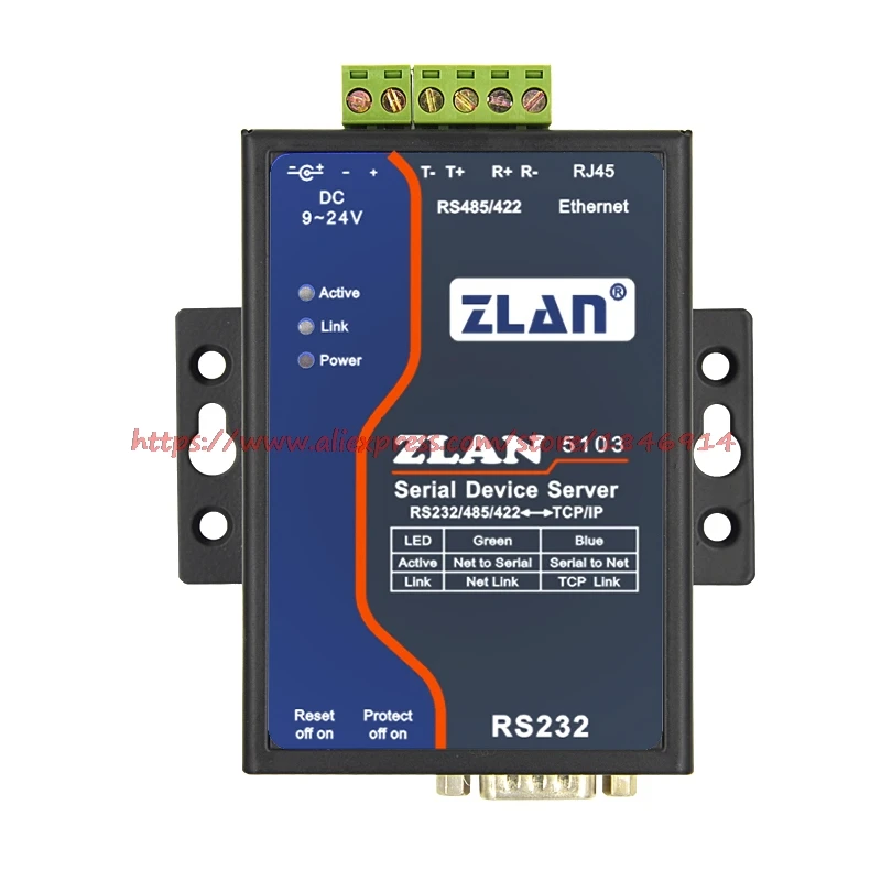 Serial server | serial to Ethernet module |RS232/485/422 to Ethernet ZLAN5103