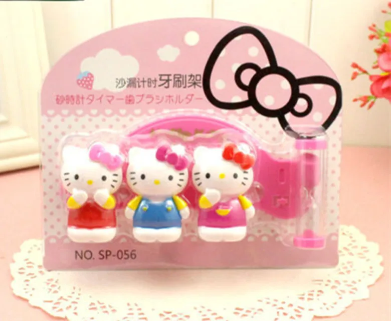 

New Sweet Hello Kitty Multipurpose 3 tooth Holder yey-2559