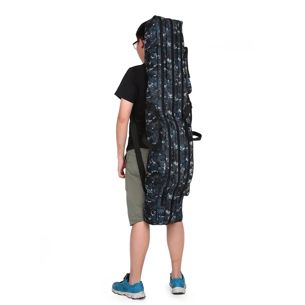 

FDDL Portable 2-3 Layer Fishing Bags Folding Fishing Rod Bag Case Fishing Tackle Tools Storage Bag 1.2m 1.3m 1.5m