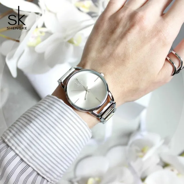 Shengke Fashion Women Watches Brand Luxury Stainless Steel Quartz Watch Relogio Shengke Fashion Women Watches Brand Luxury Stainless Steel Quartz Watch Relogio