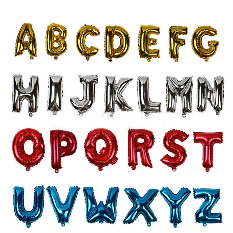Alphabet shaped balloons discount