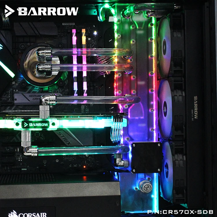 Курган CR570X-SDB, водные платы для Corsair 570X/500D чехол, для Intel cpu водоблок и один/двойной GPU корпус