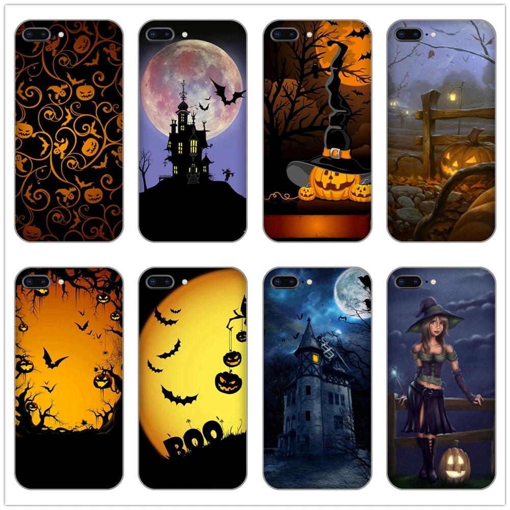 Halloween Pumpkin Bat Old castle Soft TPU Phone back Cover Case for Sony xperia X XA XA1 Z Z1 Z2 Z3 Z5 compact premiun shell |