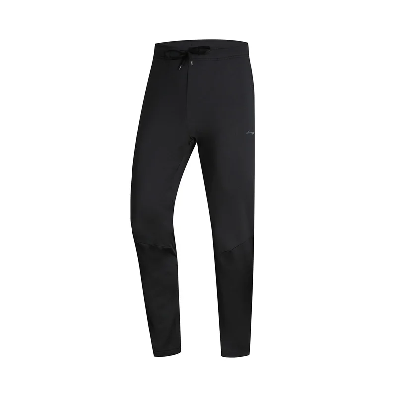 Li-Ning мужские тренировочные штаны, 3D облегающие, обычный крой, 84% полиэстер, 16% спандекс, подкладка, удобные спортивные штаны AKLN351 MKY402 - Цвет: AKLN351-1H