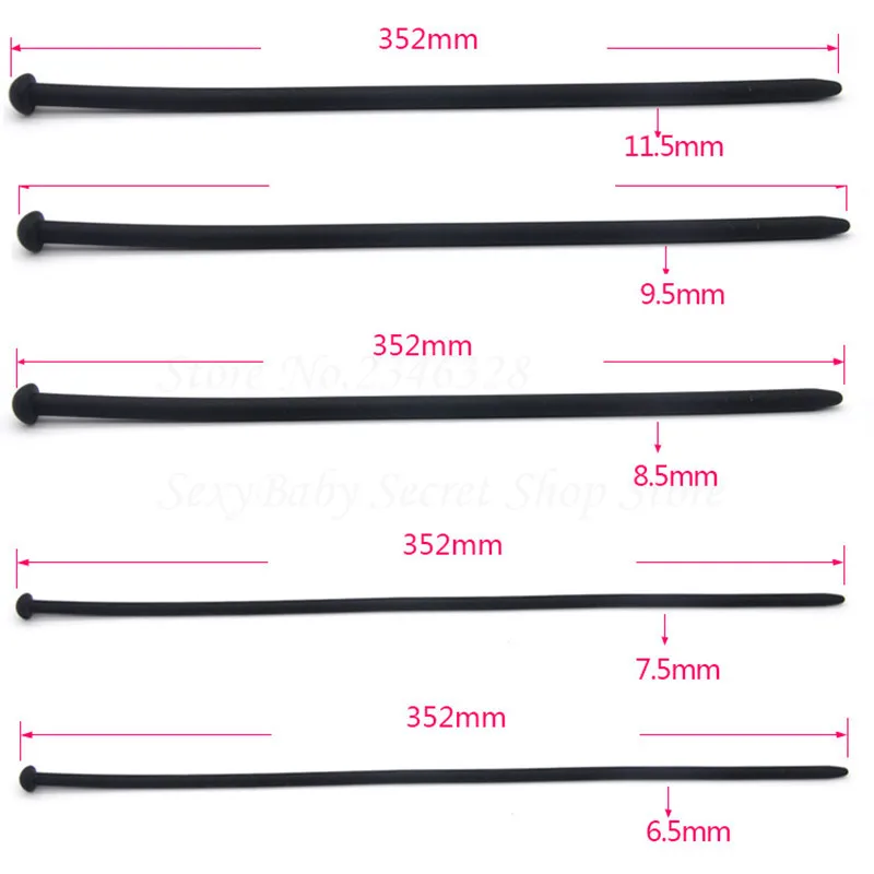 New 7pc/lot Silicone Urethral Dilators Sounding Stimulation Male Masturbator Penis Plug Urethral Sound Catheter Sex Toys For Men