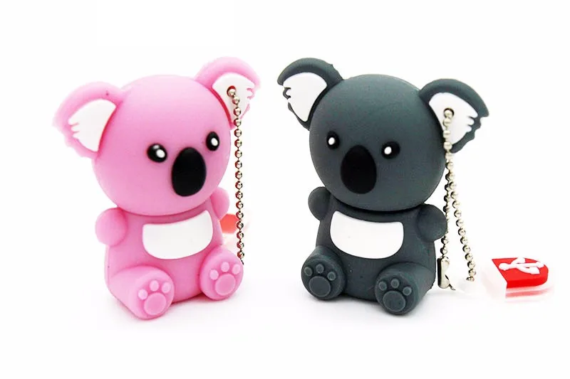 Jaster lovely mini Koala USB флеш-накопитель милые животные подарок мультфильм USB 2,0 4 ГБ/8 ГБ/16 ГБ/32 ГБ/64 ГБ реальная емкость USB карта памяти