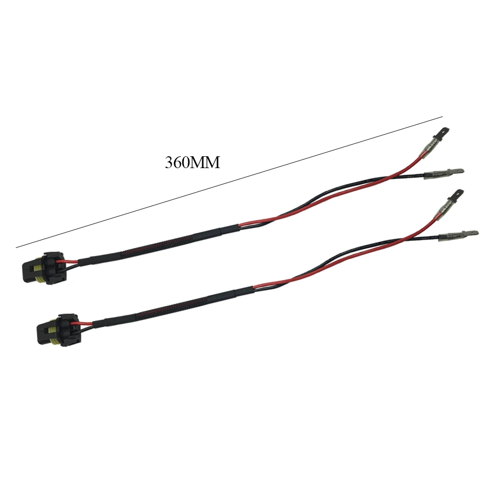 SUKIOTO 1 Pair H1 Power Cable Connector Wire Plug HID Xenon Ballast Input Power Cord Extension Cable Harness H7 9005 9006 H11 H8
