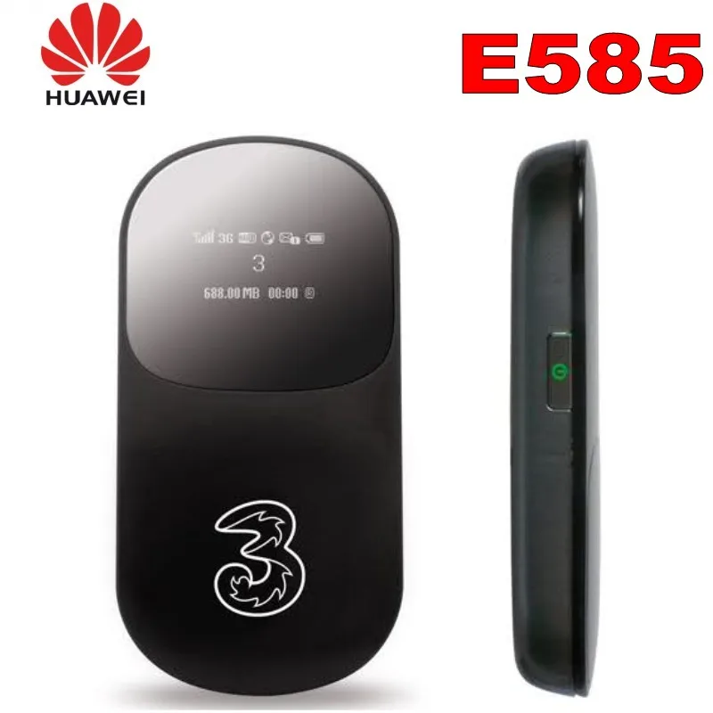 Huawei E585 разблокирована 7,2 Мбит/с Wi-Fi модем 3g маршрутизатор с зарядки Horder, знак случайная поставка