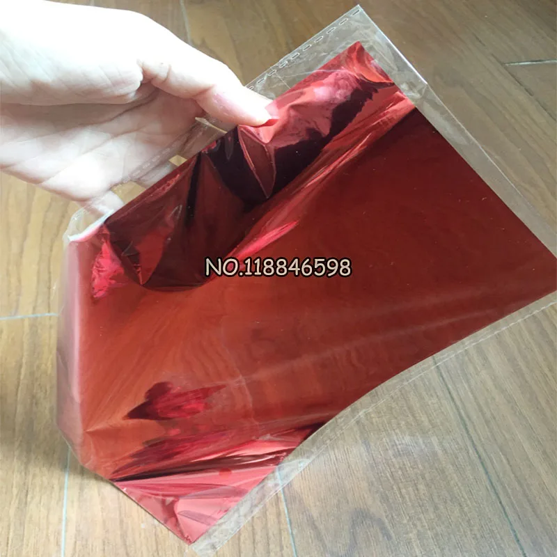 

50Pcs 20x29Cm A4 Red Color Hot Stamping Foil Paper Laminator Laminating Transfere on Elegance Laser Printer Craft Paper