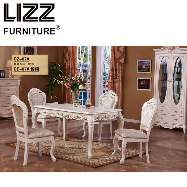 Marble Dining Table Room Furniture Set Royal Marble Dining Table Room Furniture Set Royal Antique Style Muebels Square Chesterfield Fabric