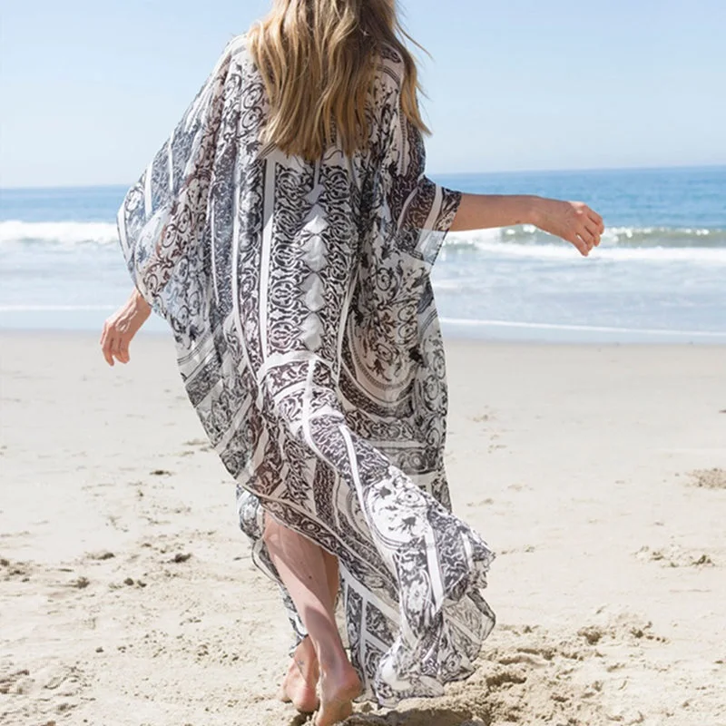 Женское бикини NAIDEY длинное пляжное платье большого размера свободный наряд