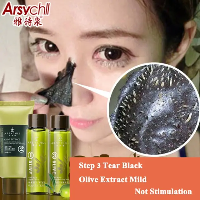 Buy 3pcs Blackhead Remover Olive Extract Face Mask