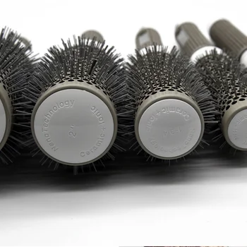 

19mm) 6 size Hair Styling Tool Hairbrush High Temperature Resistant Ceramic Iron Round Comb Professional Hair Dressing Brushes (