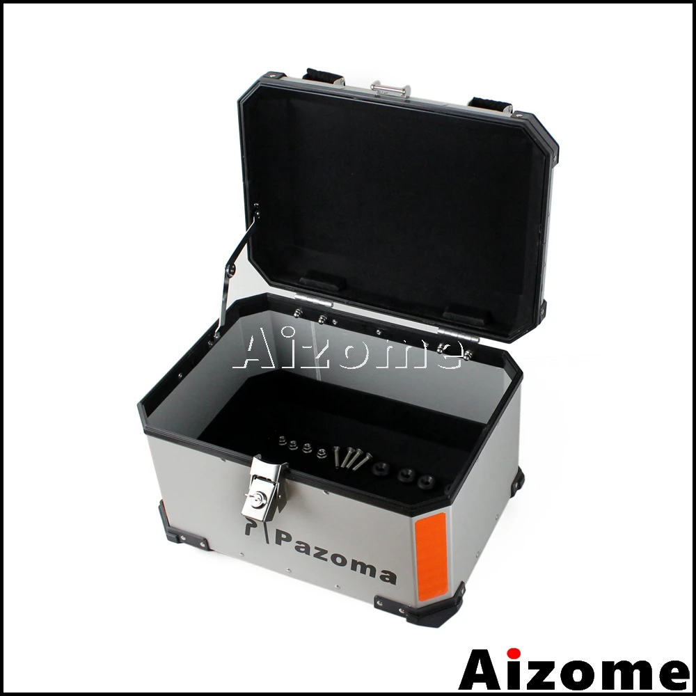 Cubierta superior Universal de la motocicleta de aluminio 45L caja de la cola de la carga de la motocicleta