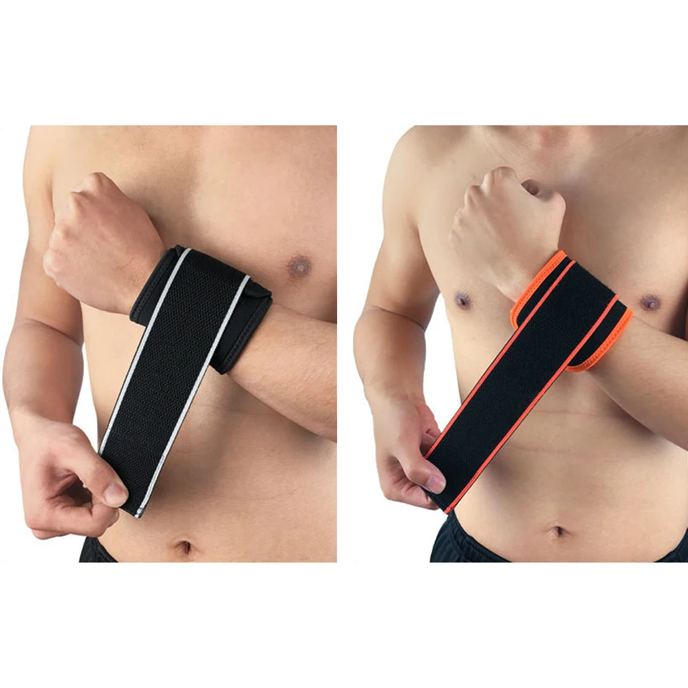 Спортивный эластичный браслет Поддержка Brace тяжелая атлетика обучение Регулируемый 1 шт