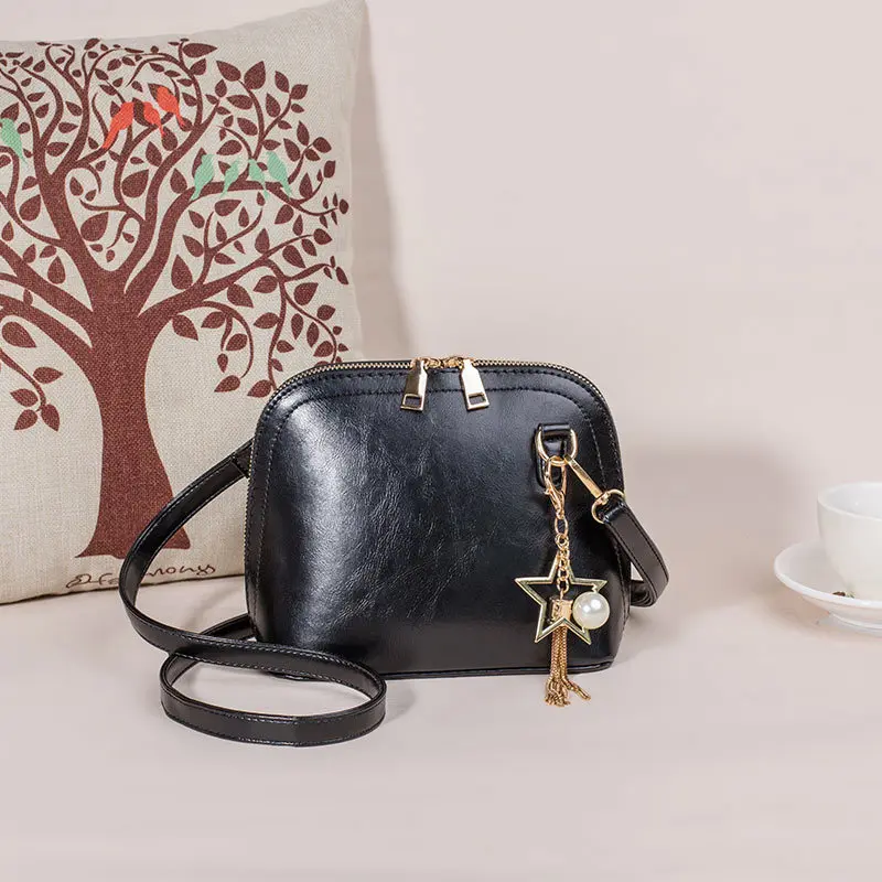 Модная дизайнерская Маленькая женская сумка через плечо из мягкой искусственной кожи, сумка на плечо высокого качества, модные женские сумки, сумки для сумок - Цвет: black