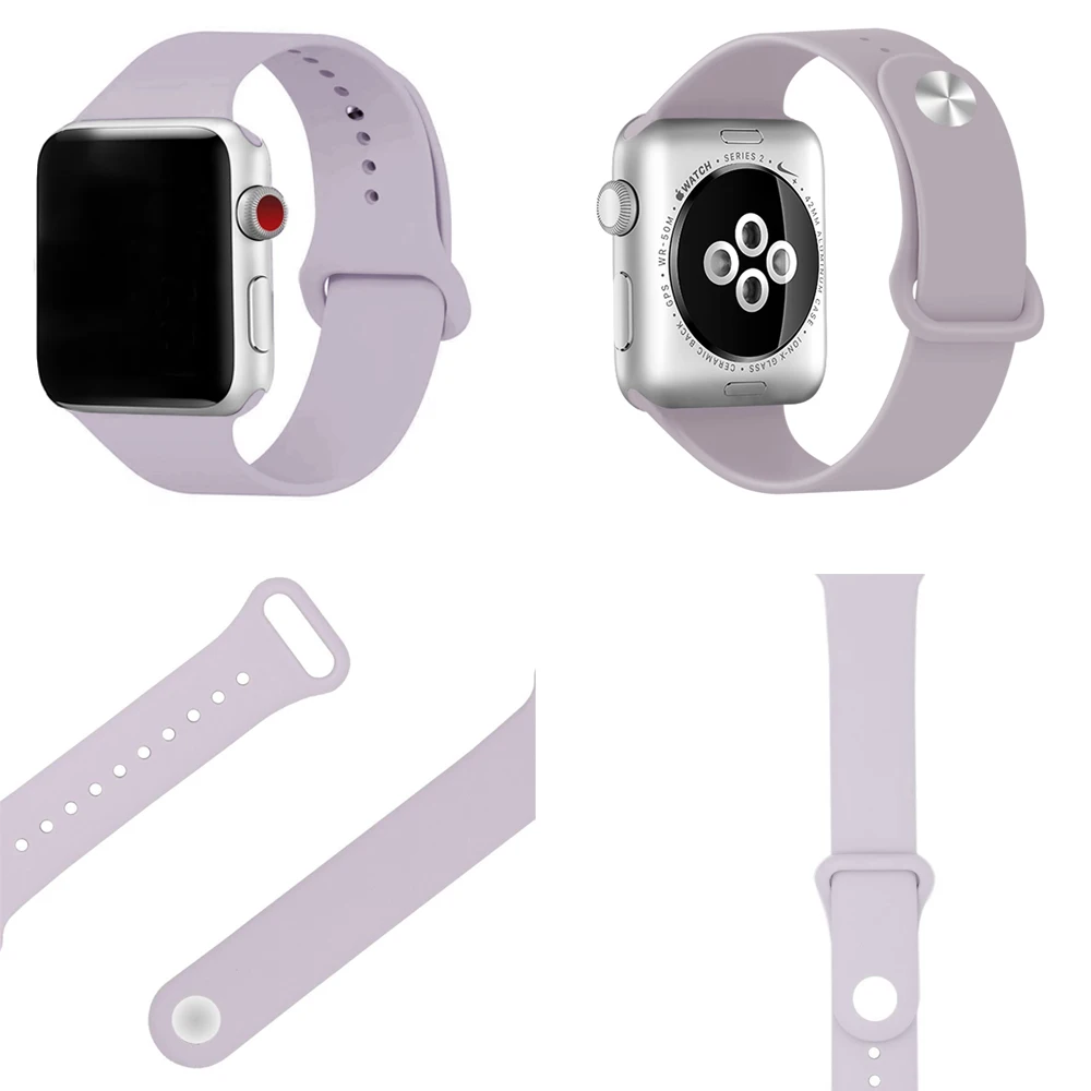 Замена силиконовый спортивный ремешок Ремешок для Apple Watch 38 мм 42 мм iWatch Маленький Горячий