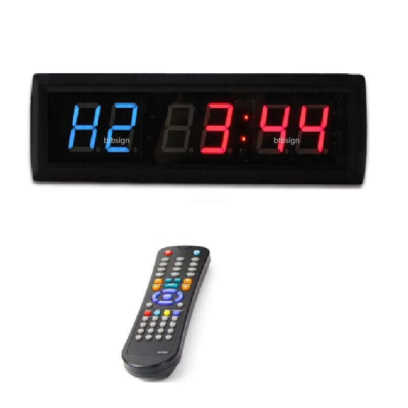 1.8'' 6Digits Fitness Crossfit Timer Multifunction Large LED Wall Clock For Home Gym Garage Workout | Дом и сад
