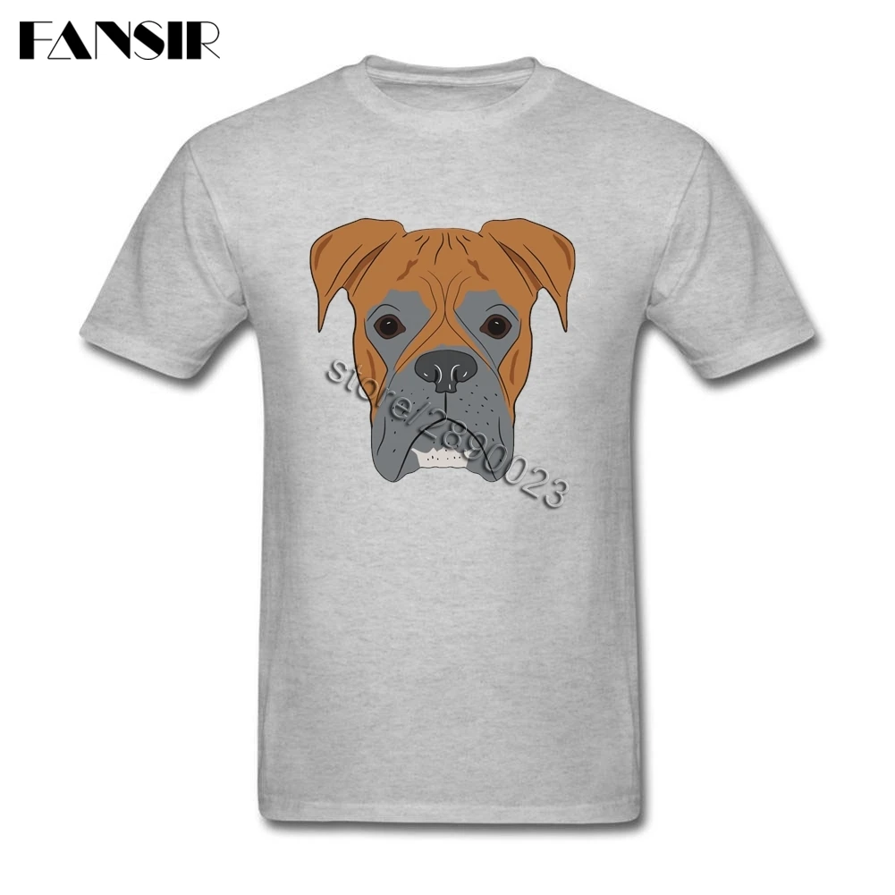 The Boxer Dog Tee Shirt Summer Men T shirts Short Sleeve 100 Cotton O