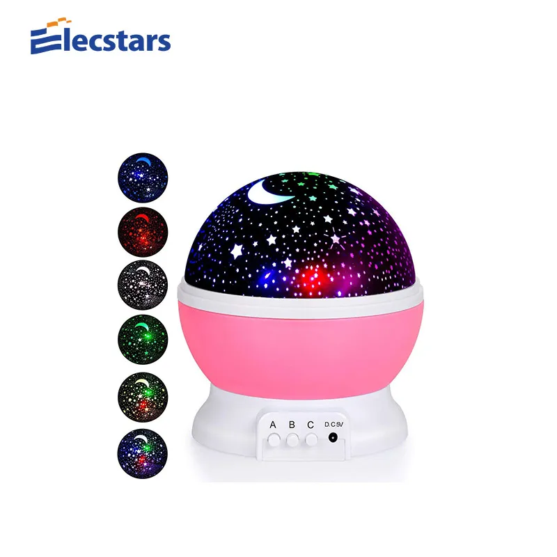 

Kids Lightme Stars Starry Sky LED Night Light Projector Moon Lamp Battery USB Bedroom Lamp Projection Lamp